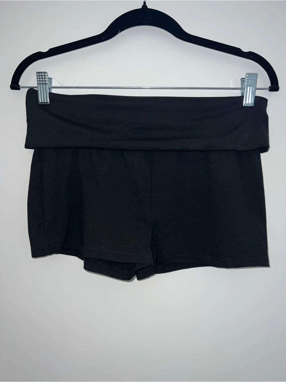 Women's Lavender Fold-Over Active Shorts